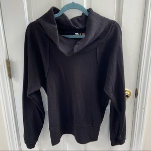 PILCRO by ANTHROPOLOGIE black cowl neck sweater